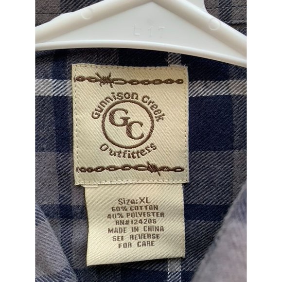 Gunnison Creek Outfitters Plaid Flannel Size XL EUC - Picture 6 of 6